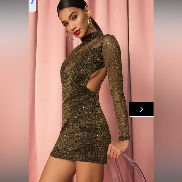 X DRAYA MICHELE ADRIANA OPEN BACK DRESS IN BLACK - Picture 1 of 3